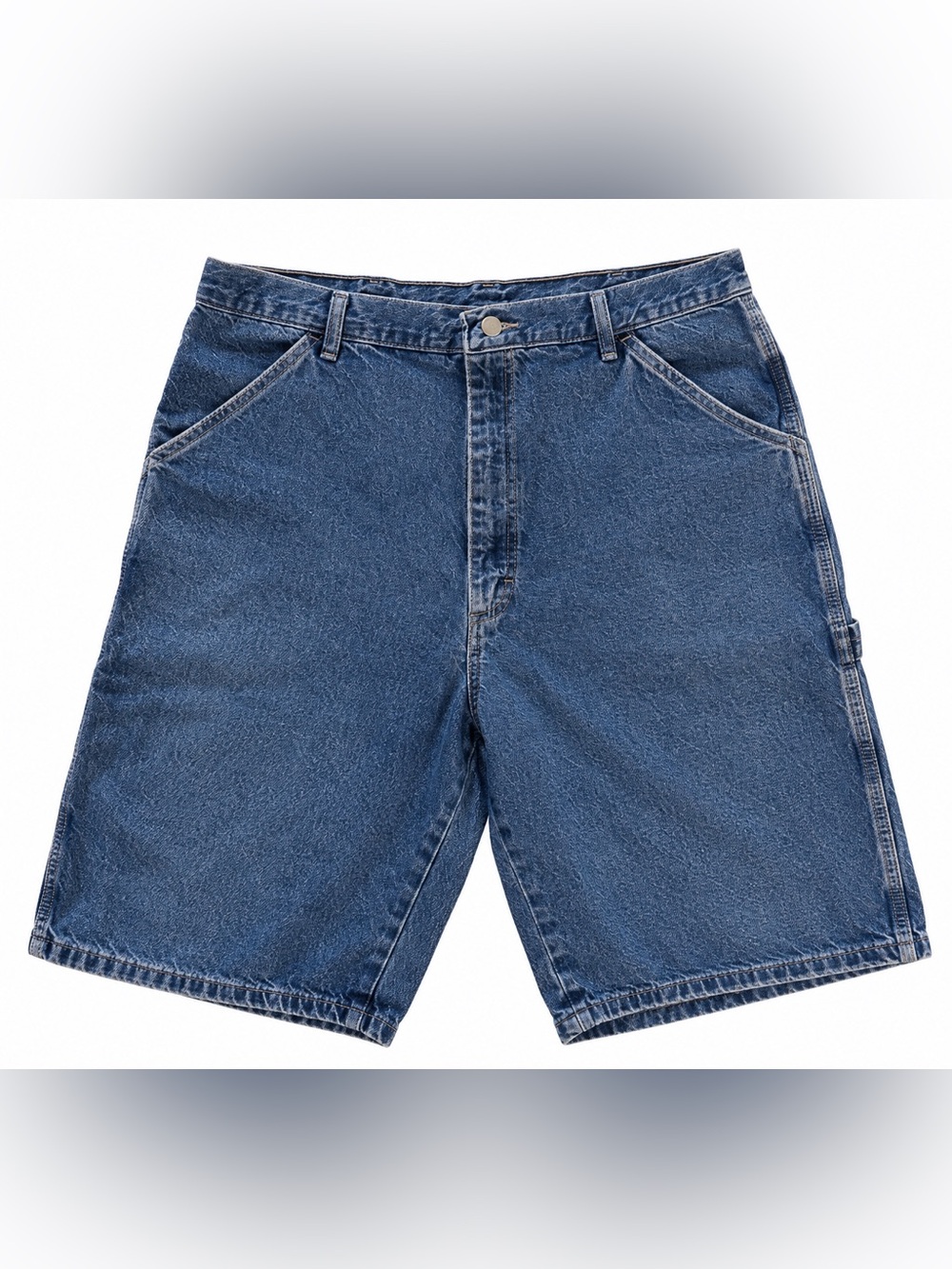 Vintage WRG Jean Co Carpenter Denim Shorts 36 Baggy Jorts 100% Cotton Workwear
